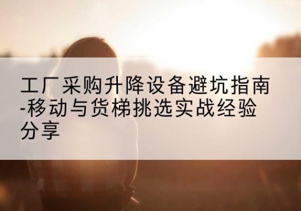 赤壁移动式升降机怎么选-工厂采购升降设备避坑指南-移动与货梯挑选实战经验分享